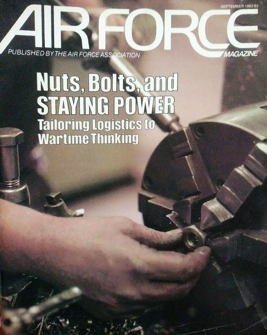 Air Force September 1983 magazine back issue Air Force magizine back copy 
