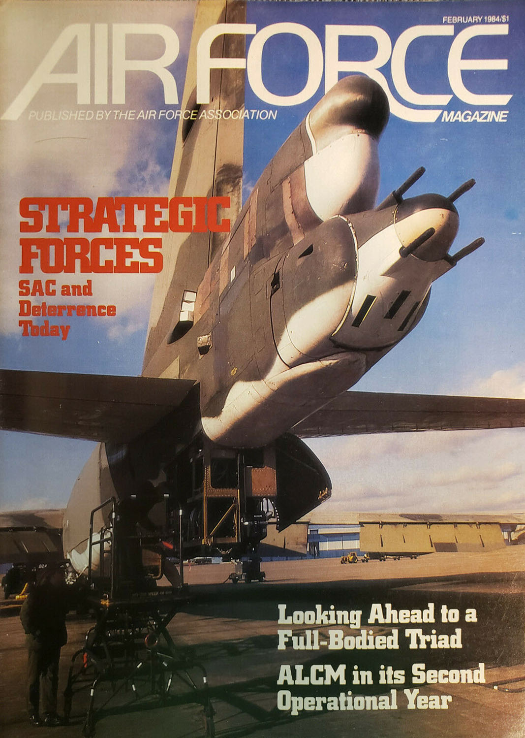 Air Force February 1984 magazine back issue Air Force magizine back copy 