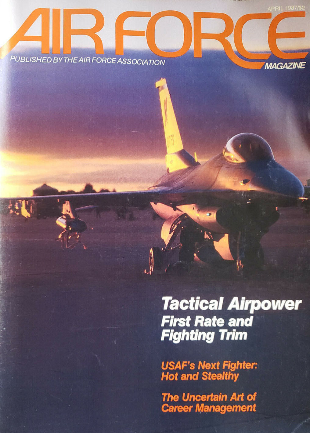 Air Force April 1987 magazine back issue Air Force magizine back copy 