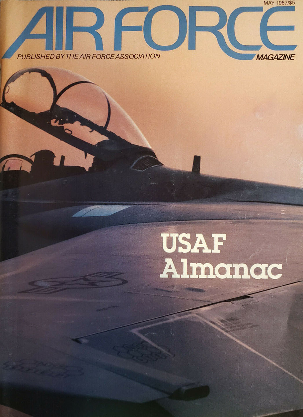 Air Force May 1987 magazine back issue Air Force magizine back copy 
