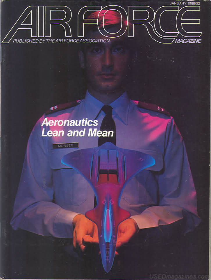 Air Force January 1988 magazine back issue Air Force magizine back copy 