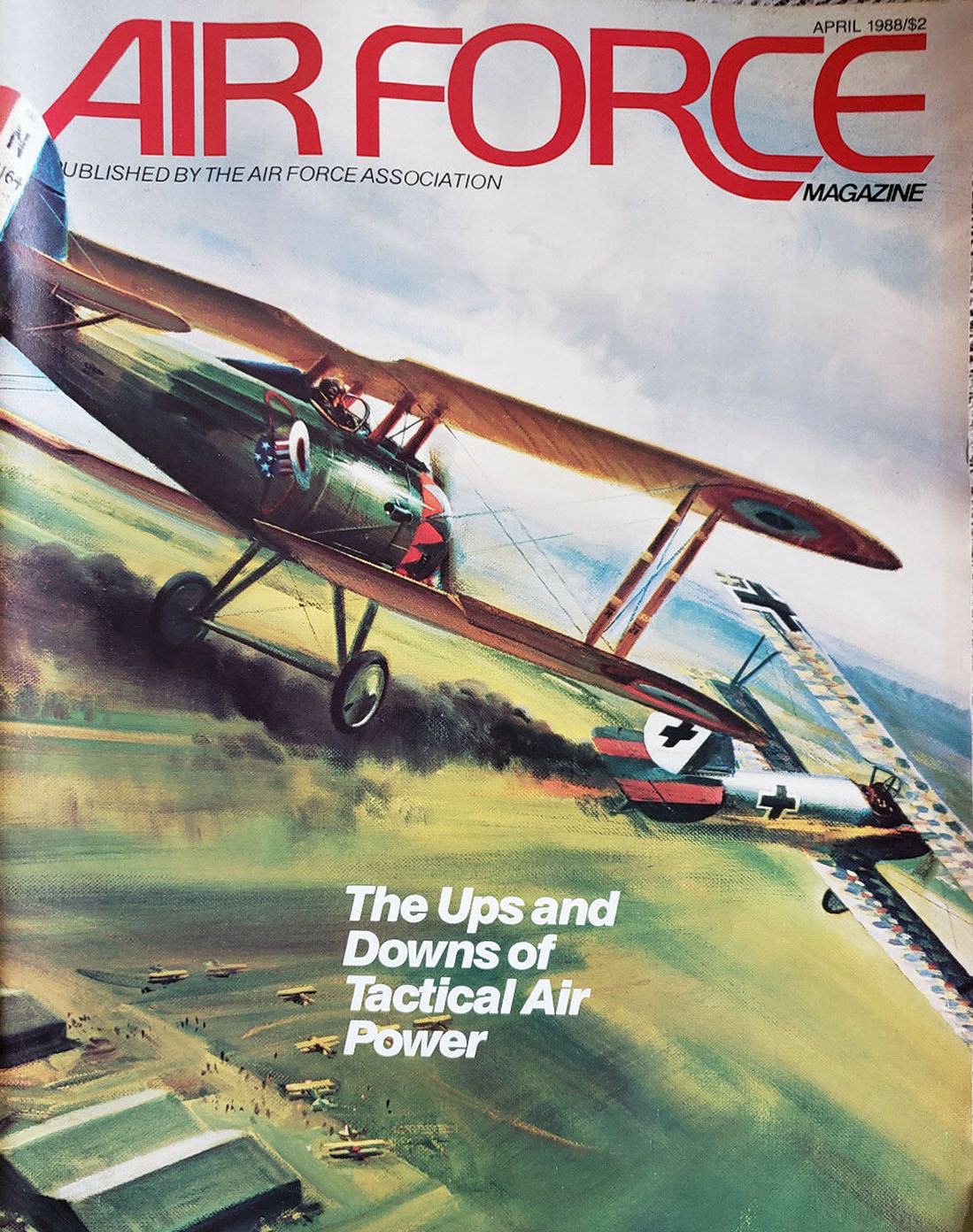 Air Force April 1988 magazine back issue Air Force magizine back copy 