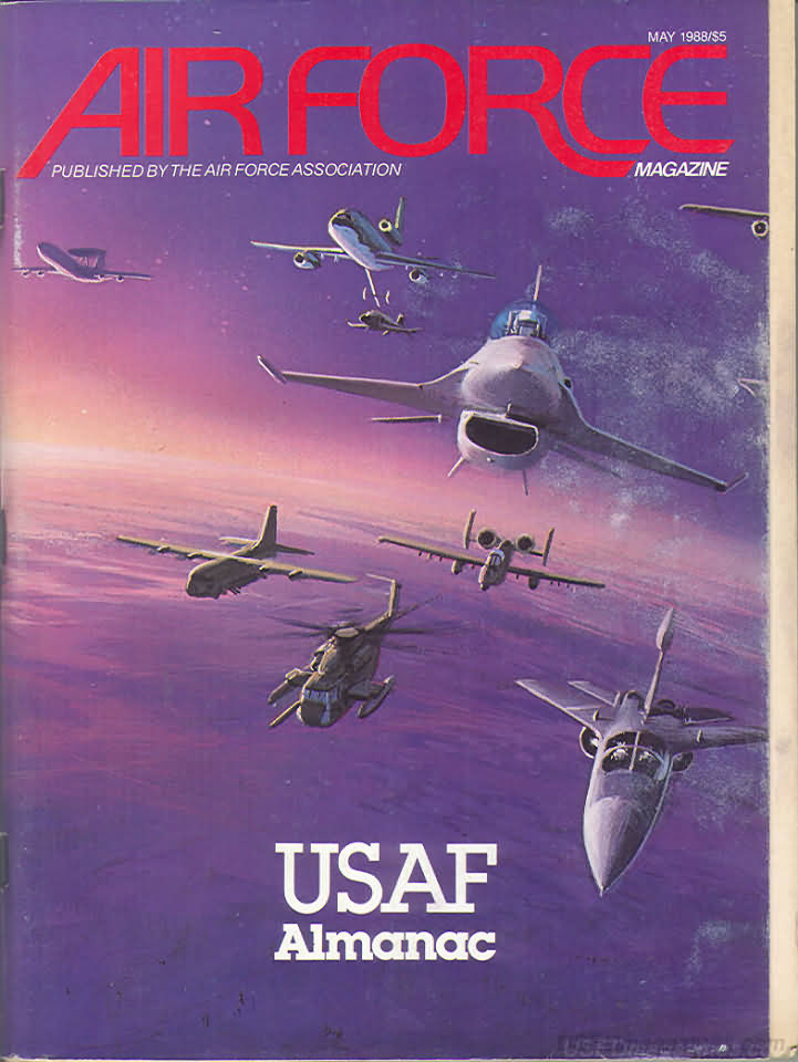 Air Force May 1988 magazine back issue Air Force magizine back copy 