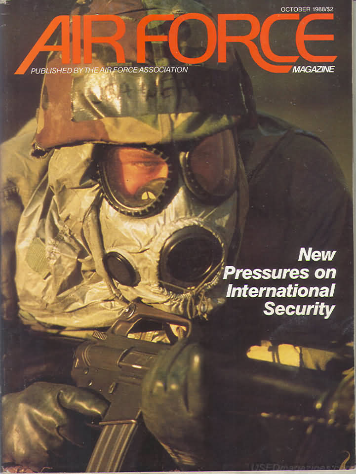 Air Force October 1988 magazine back issue Air Force magizine back copy 
