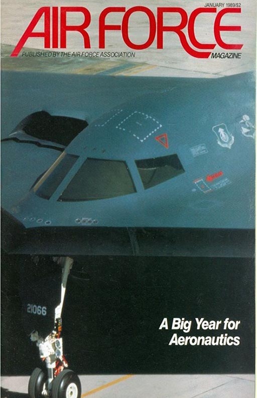 Air Force January 1989 magazine back issue Air Force magizine back copy 