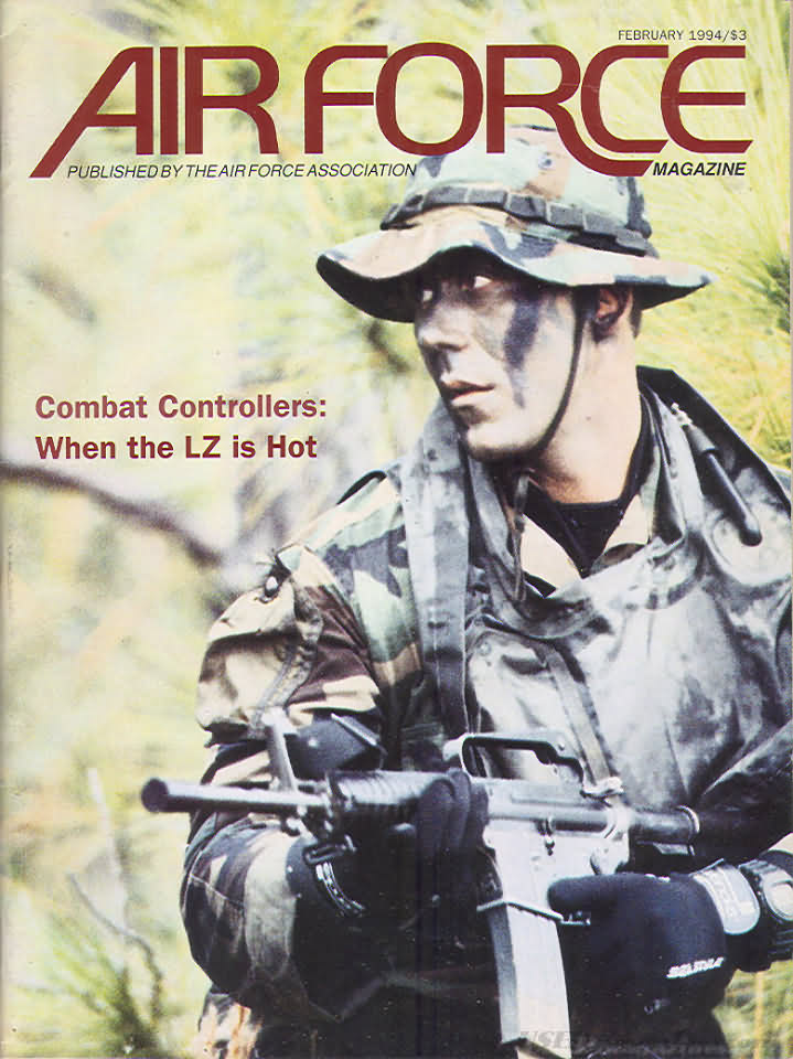 Air Force February 1994 magazine back issue Air Force magizine back copy 