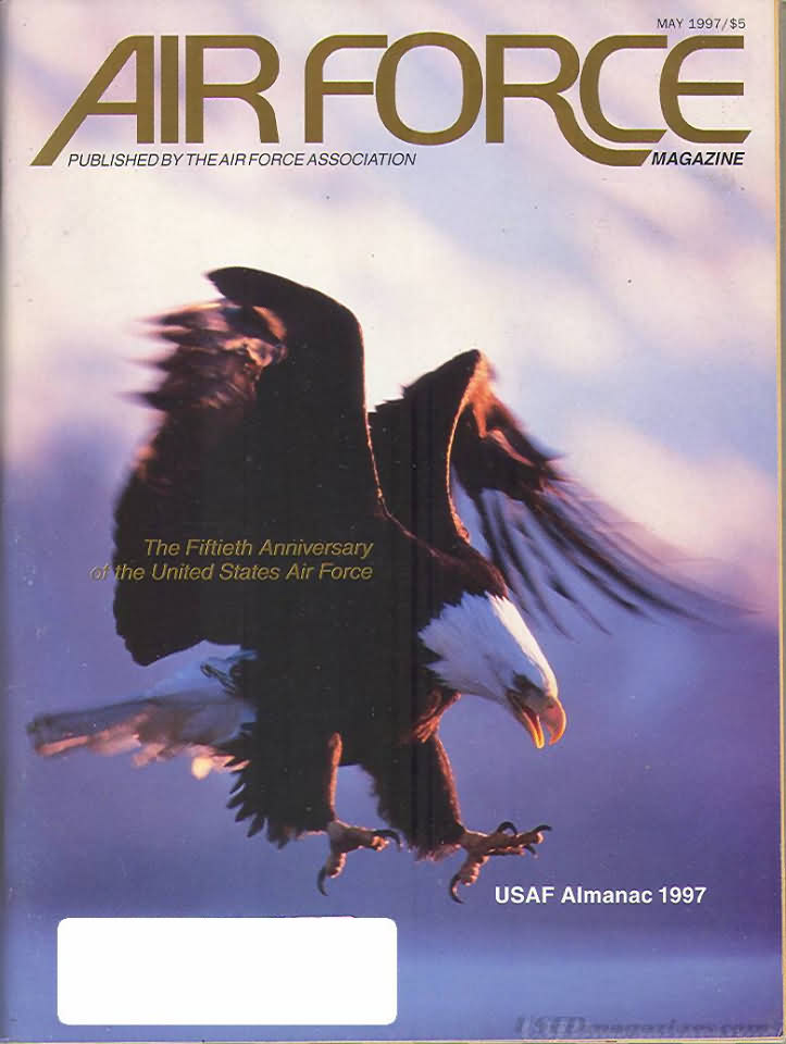 Air Force May 1997 magazine back issue Air Force magizine back copy 