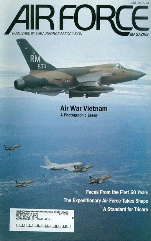 Air Force June 1997 magazine back issue Air Force magizine back copy 