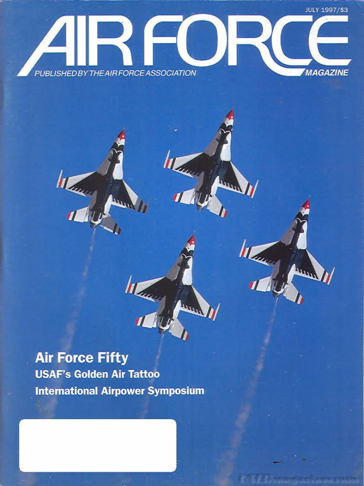 Air Force July 1997 magazine back issue Air Force magizine back copy 