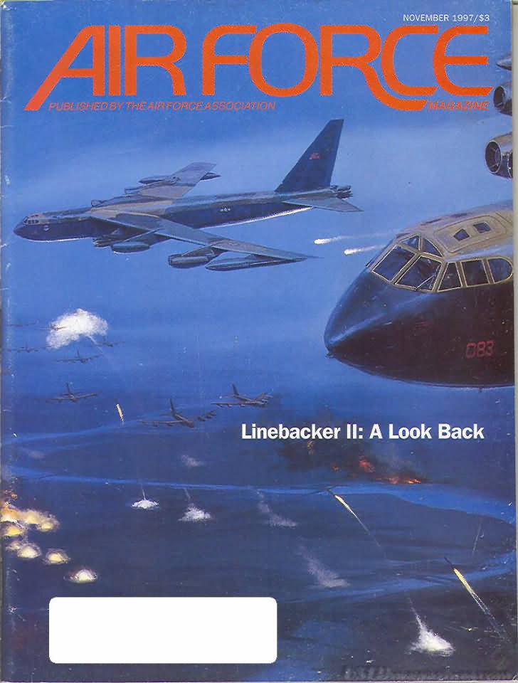 Air Force November 1997 magazine back issue Air Force magizine back copy 