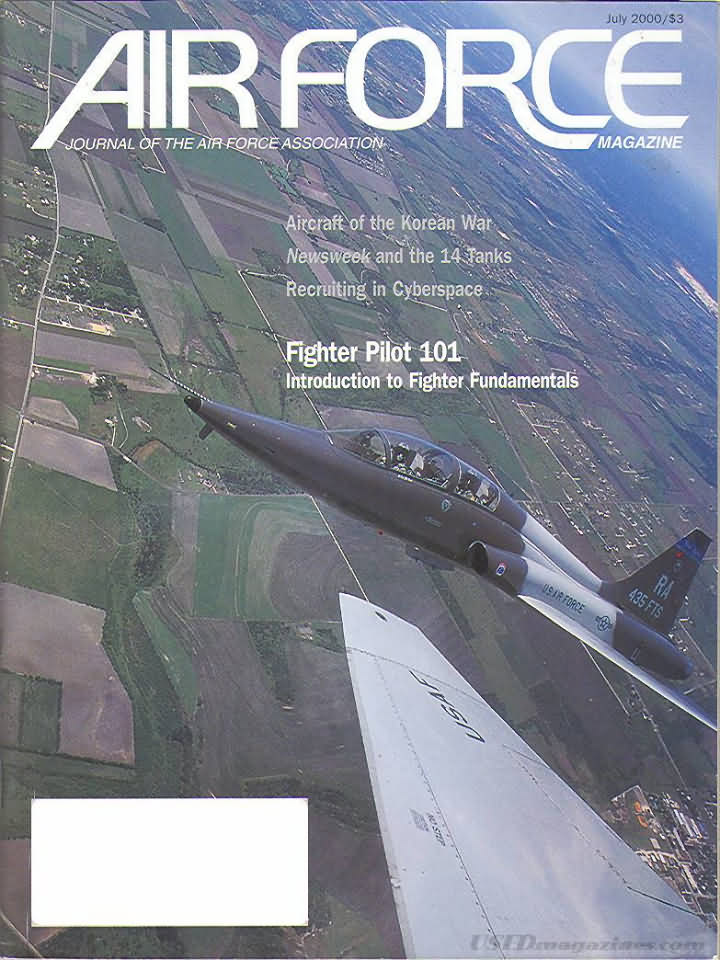 Air Force July 2000 magazine back issue Air Force magizine back copy 