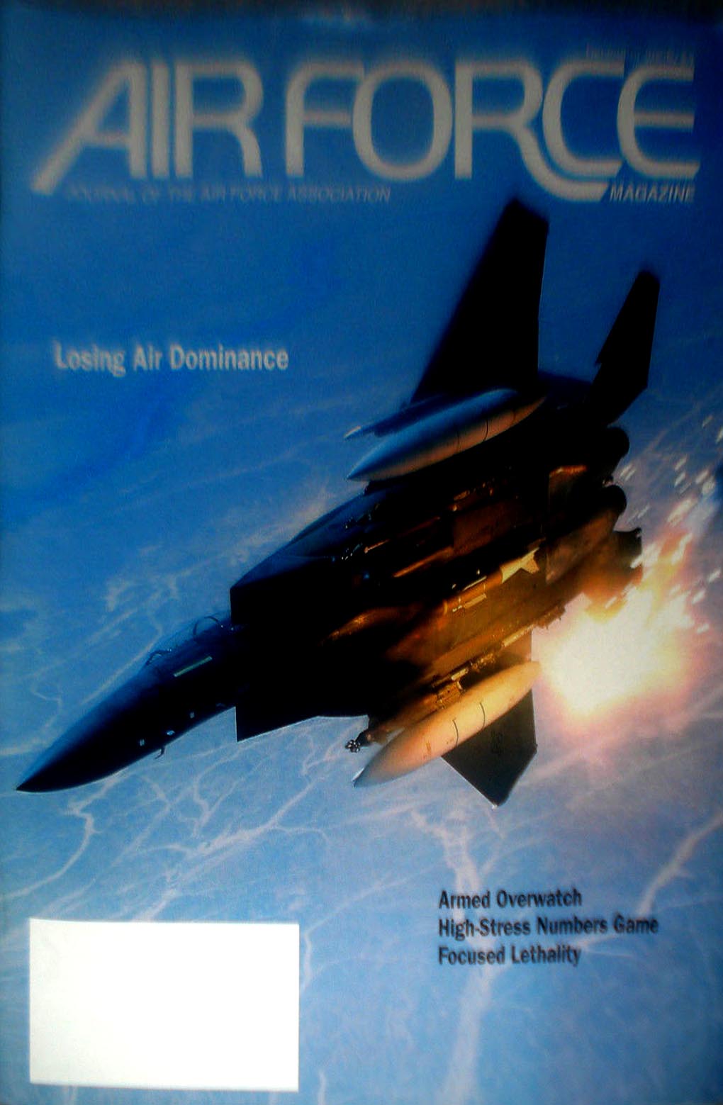 Air Force December 2008 magazine back issue Air Force magizine back copy 