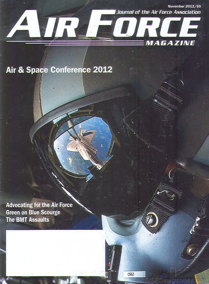 Air Force November 2012 magazine back issue Air Force magizine back copy 