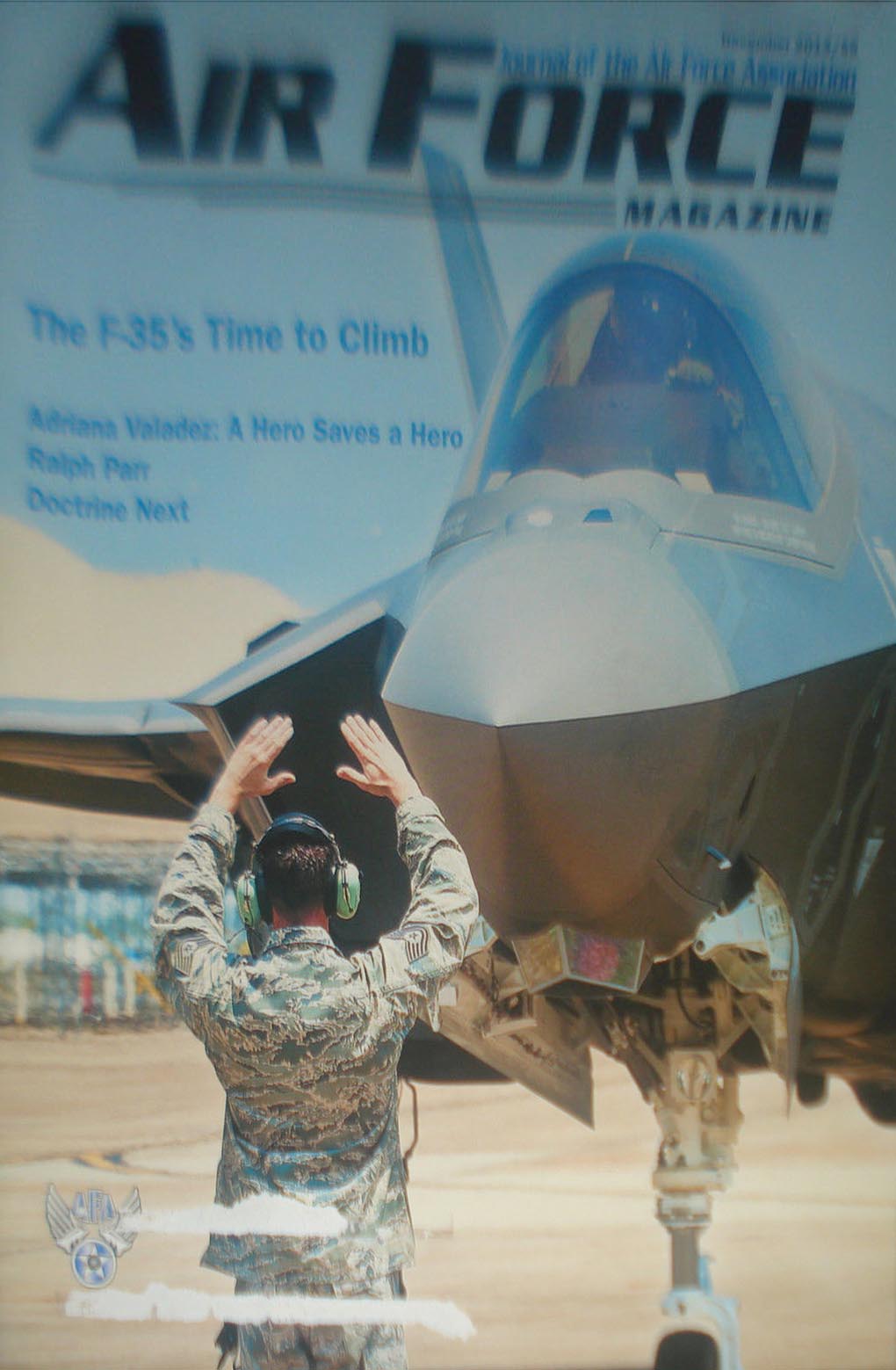 Air Force December 2013 magazine back issue Air Force magizine back copy 
