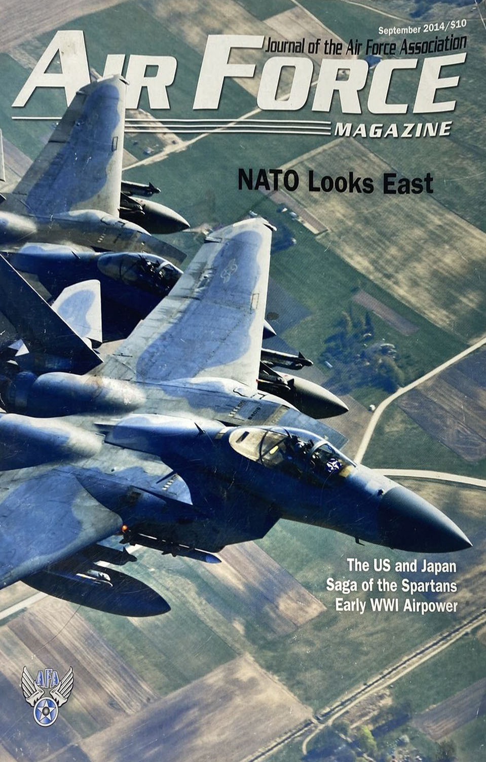 Air Force September 2014 magazine back issue Air Force magizine back copy 