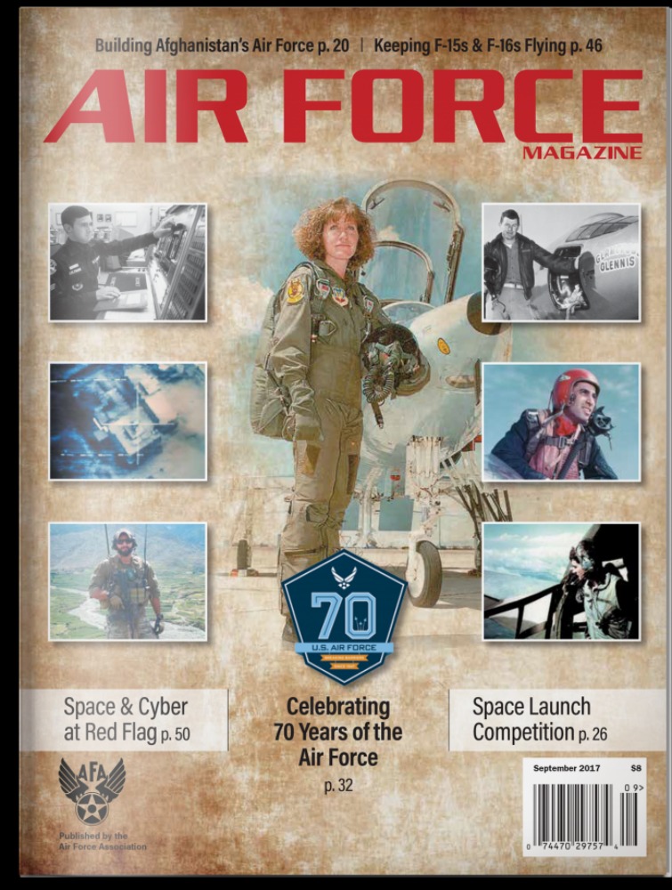 Air Force September 2017 magazine back issue Air Force magizine back copy 