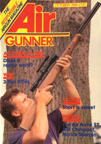 Air Gunner October 1989 magazine back issue cover image