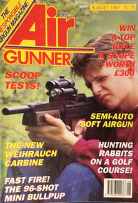 Air Gunner August 1993 magazine back issue cover image