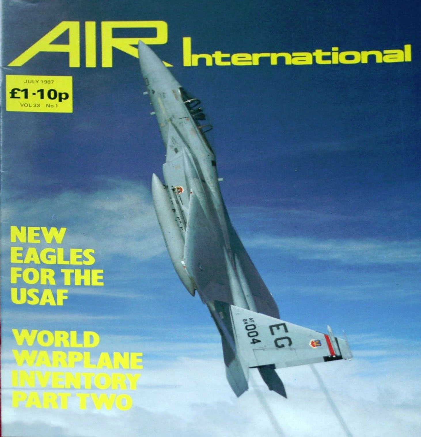 Air international july 1987 new eagles for the usaf magazine 