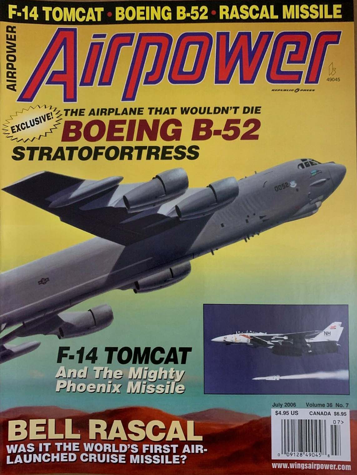 Air Power July 2006 magazine back issue Air Power magizine back copy 