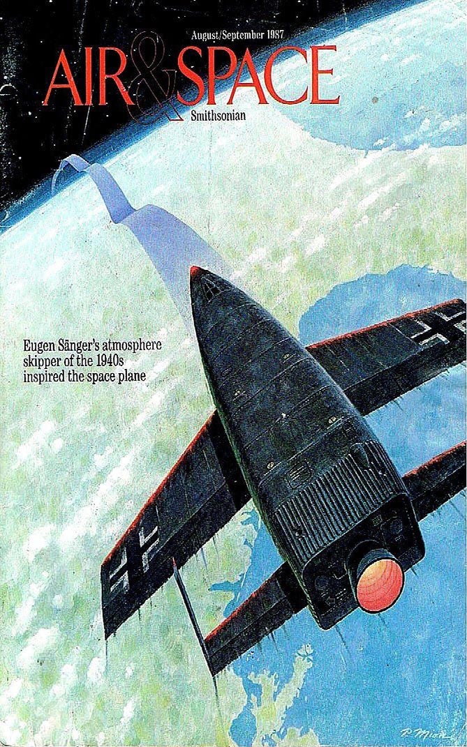 Air & Space August/September 1987 magazine back issue Air & Space magizine back copy 