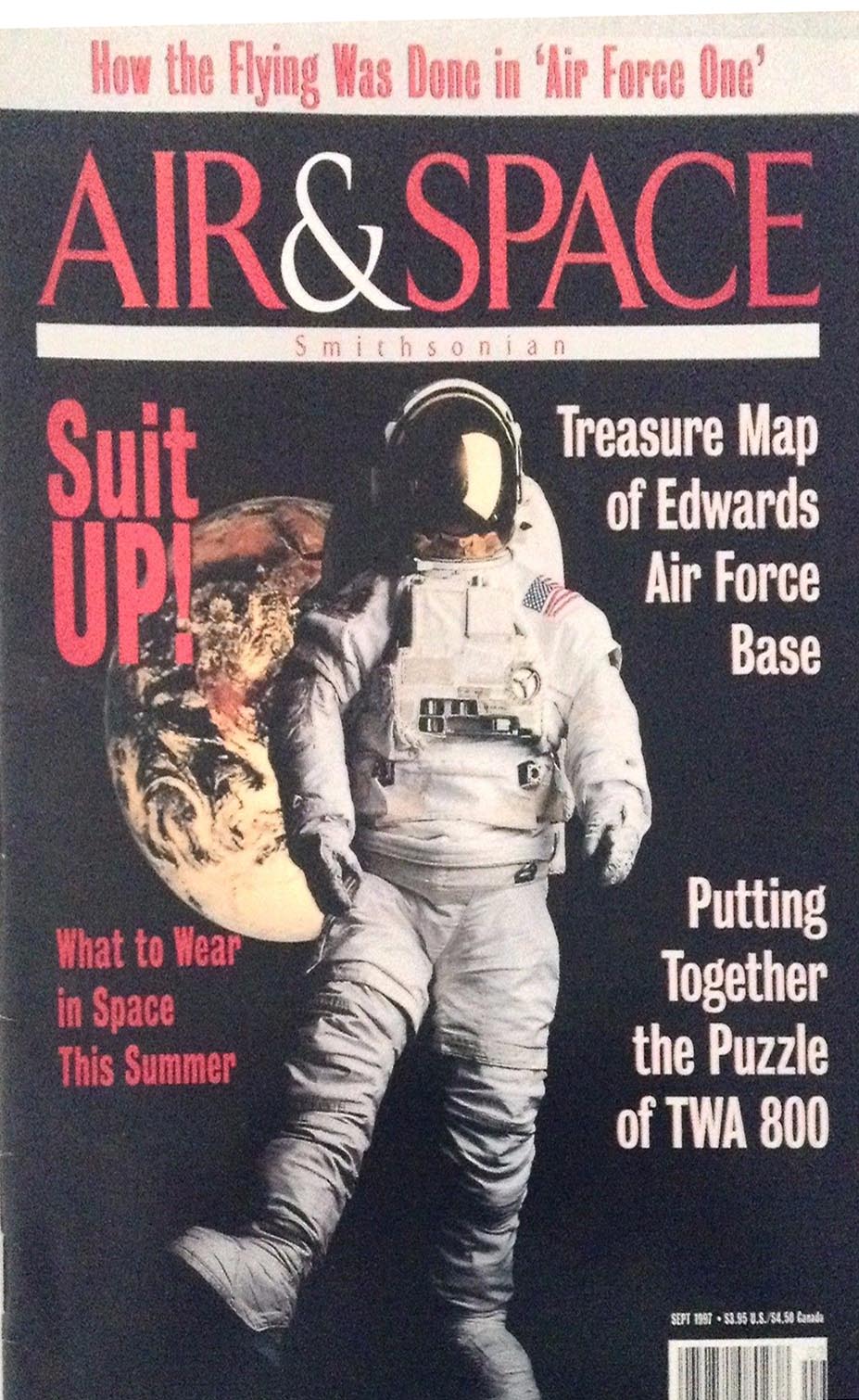 Air & Space September 1997 magazine back issue Air & Space magizine back copy 