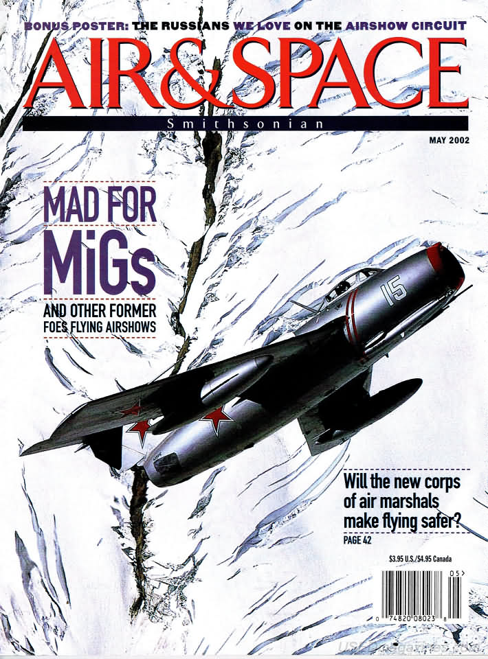 Air & Space May 2002 magazine back issue Air & Space magizine back copy 