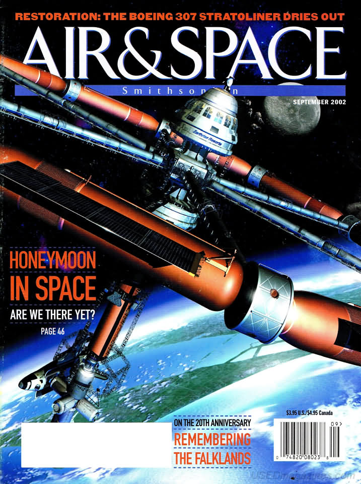 Air & Space September 2002 magazine back issue Air & Space magizine back copy 