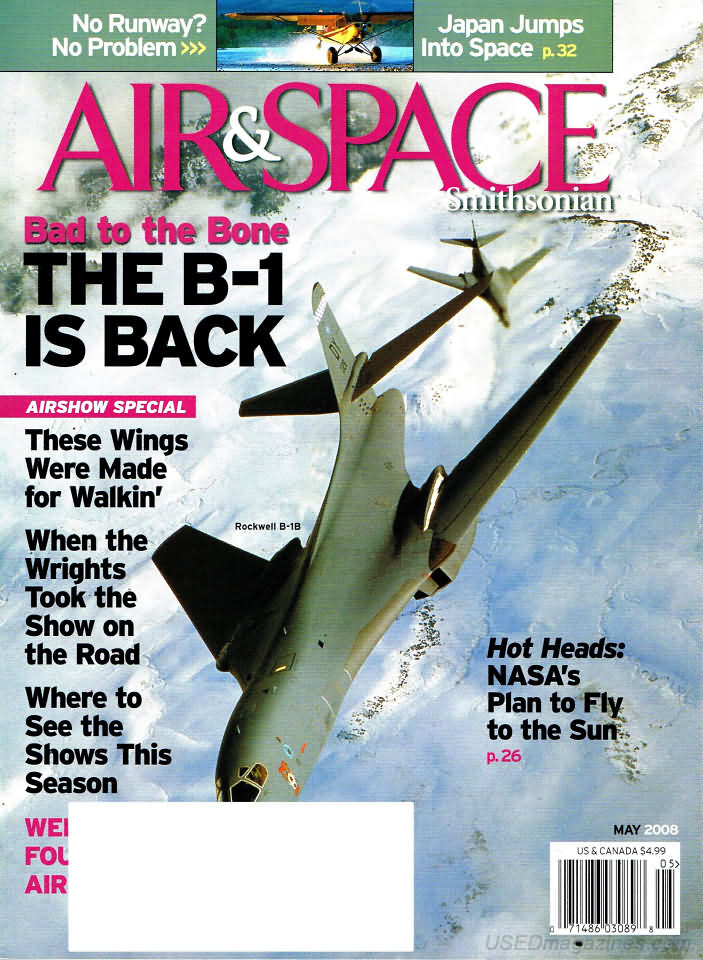Air & Space May 2008 magazine back issue Air & Space magizine back copy 