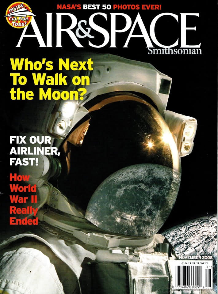 Air & Space November 2008 magazine back issue Air & Space magizine back copy 