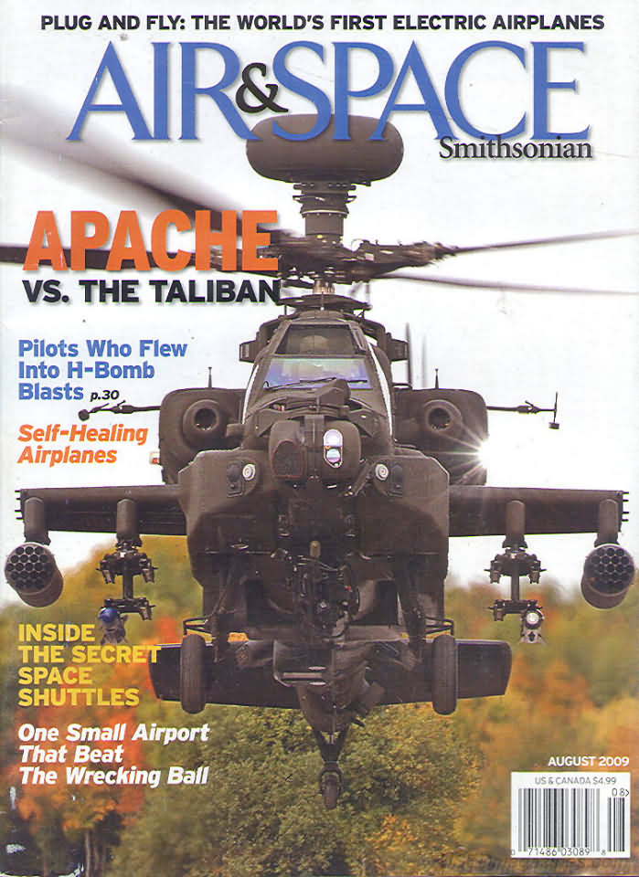 Air & Space August 2009 magazine back issue Air & Space magizine back copy 