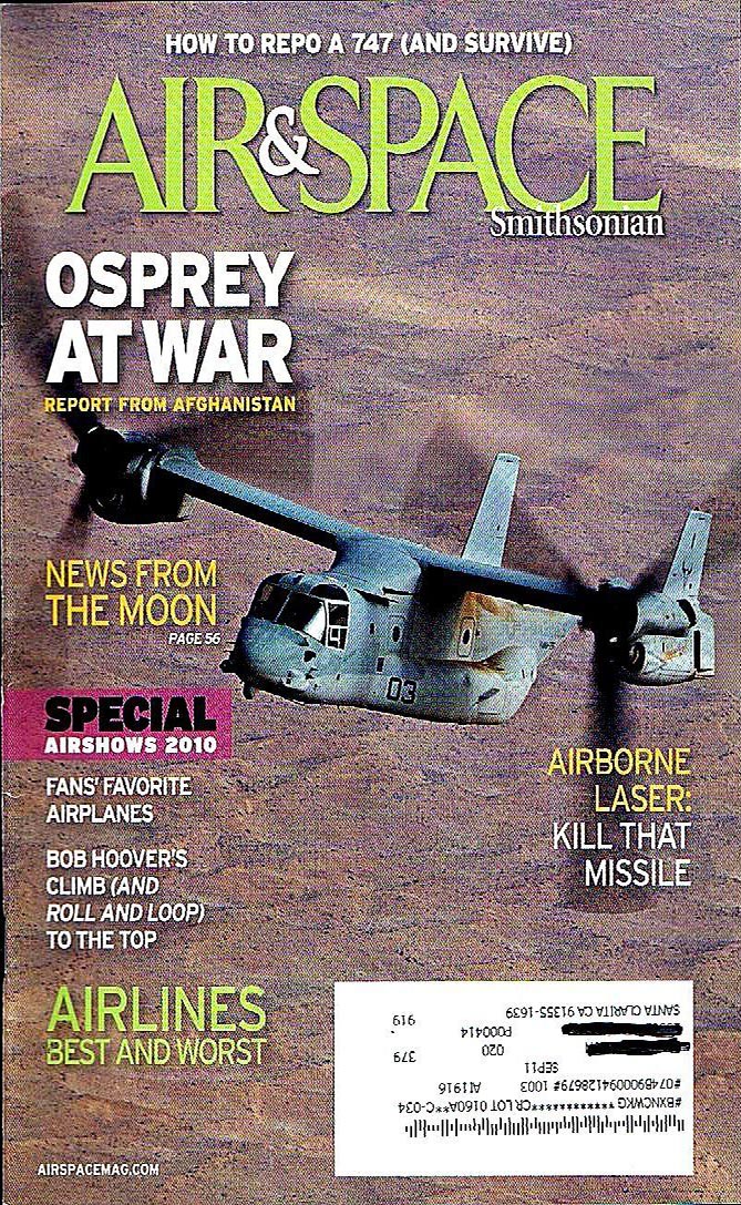 Air & Space May 2010 magazine back issue Air & Space magizine back copy 