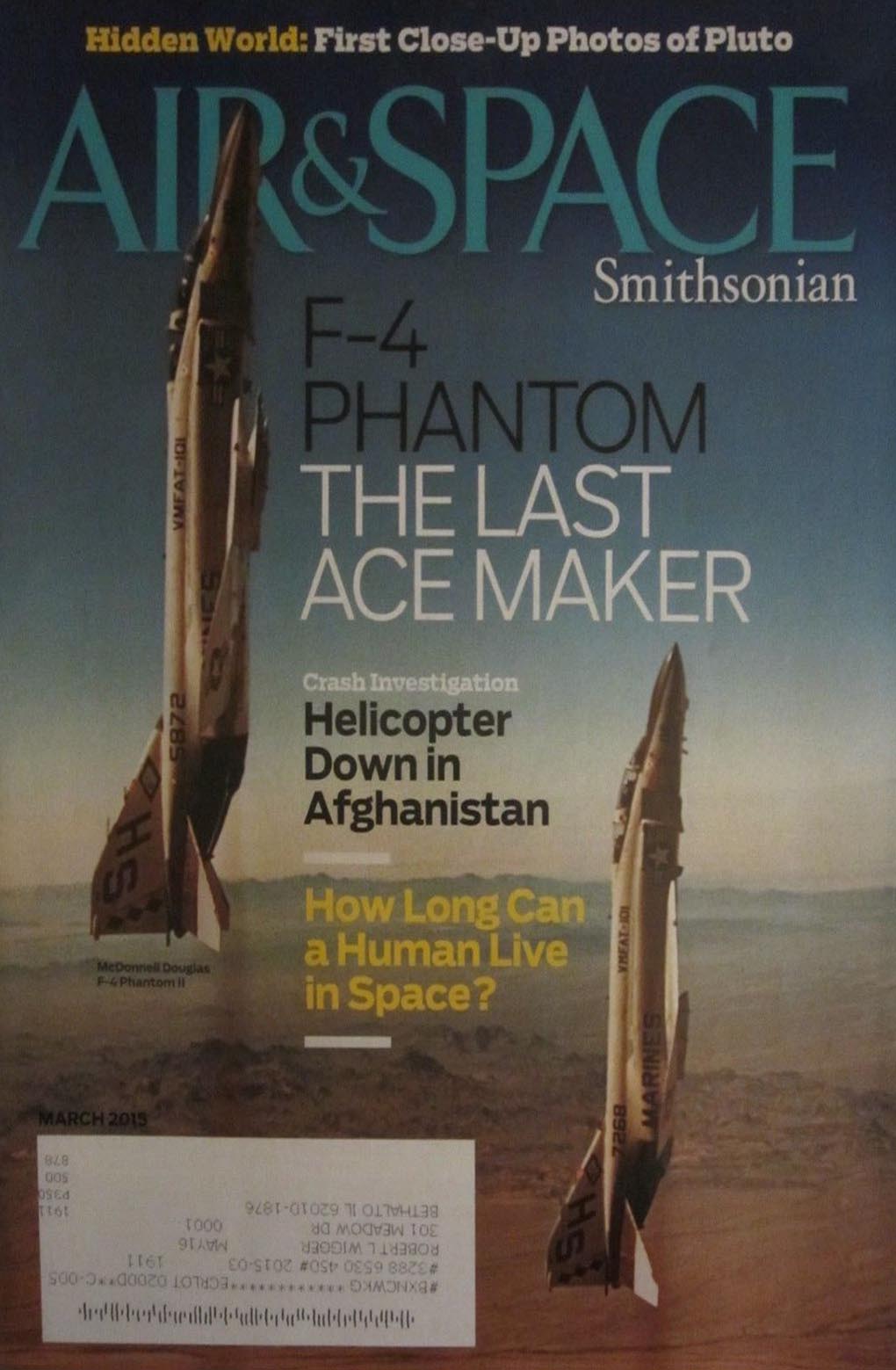 Air & Space March 2015 magazine back issue Air & Space magizine back copy 