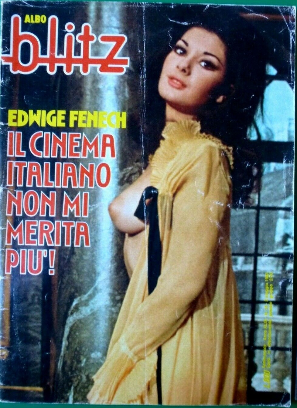 Albo Blitz # 18, March 1983 magazine back issue Albo Blitz magizine back copy Albo Blitz # 18, March 1983 Italian Adult Mens Magazine Back Issue Focused on Beautiful Female Actresses, Singers & Models. Edwige Fenech.