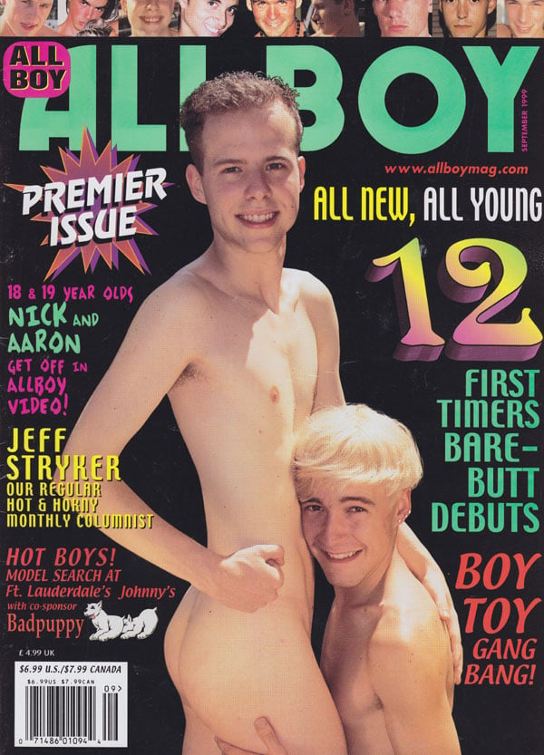 All Boy September 1999 magazine back issue Allboy magizine back copy allboy magazine 1999 back issues premier issue hot horny young dudes nude all over 18 twinks tight h