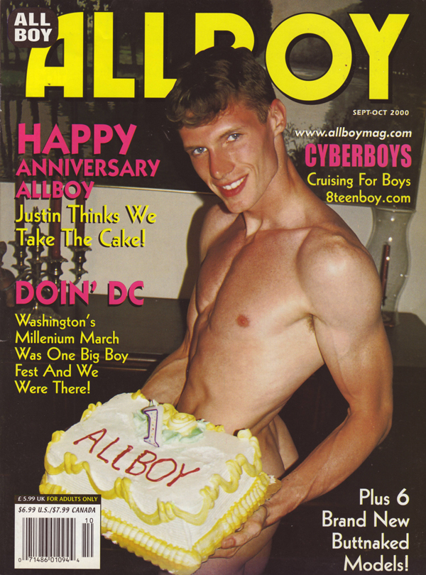 All Boy September/October 2000 magazine back issue Allboy magizine back copy allboy justin cake washington big boy fest cruising butt naked models gay amateur twink luis chad