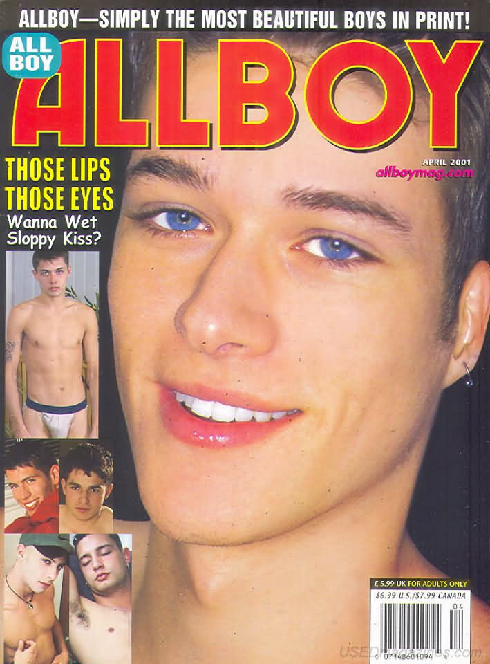 Allboy April 2001 magazine back issue Allboy magizine back copy 