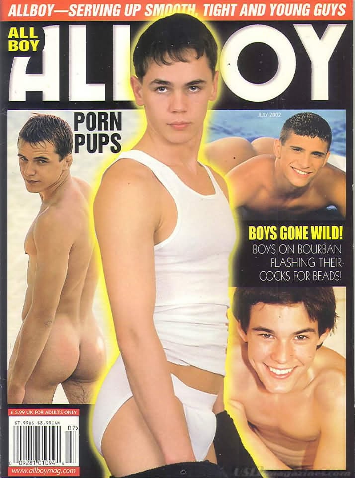 Allboy July 2002 magazine back issue Allboy magizine back copy 