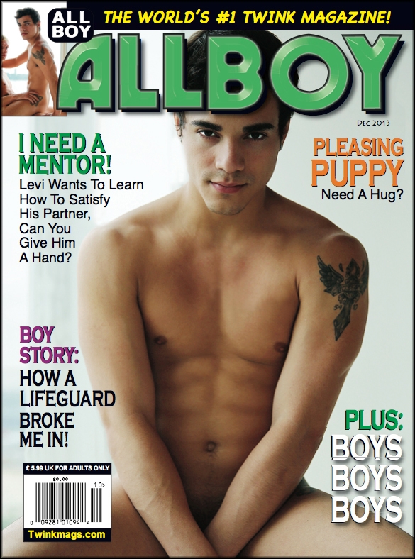 Allboy December 2013 magazine back issue Allboy magizine back copy 