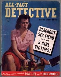 All-Fact Detective August 1949 Magazine Back Copies Magizines Mags