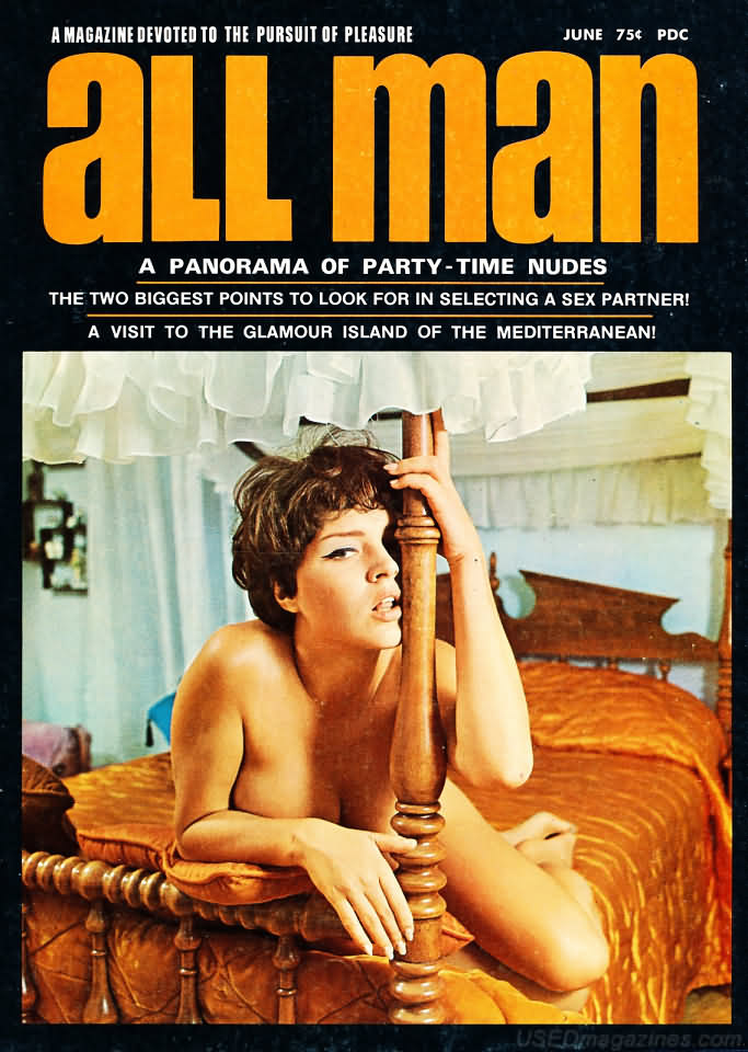All Man June 1968 magazine back issue All Man magizine back copy 
