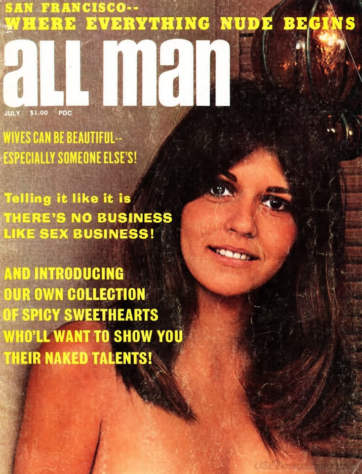 All Man July 1971 magazine back issue All Man magizine back copy 