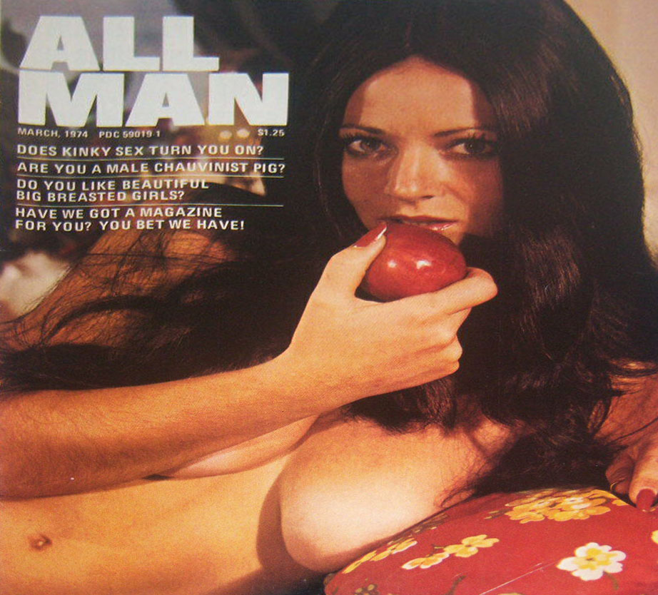 All Man March 1974 magazine back issue All Man magizine back copy 