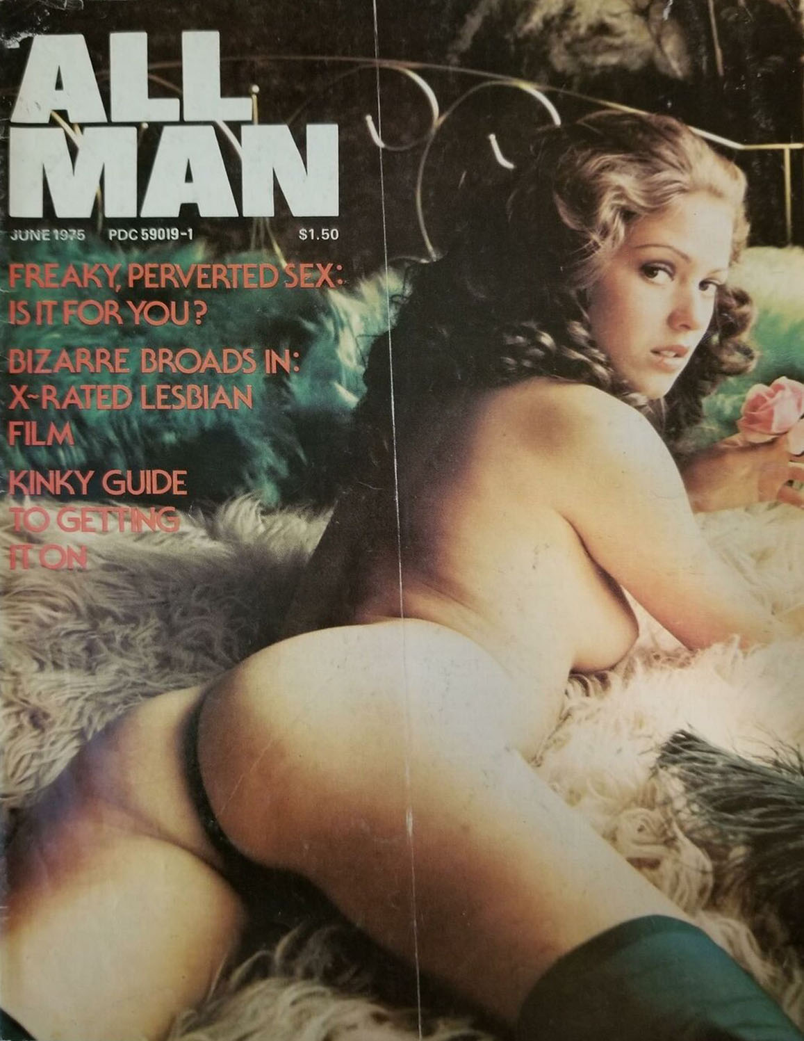 All Man June 1975 magazine back issue All Man magizine back copy 