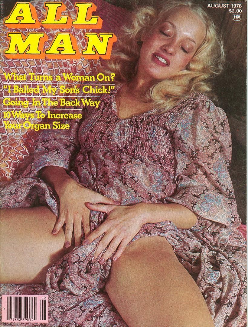 All Man August 1978 magazine back issue All Man magizine back copy 
