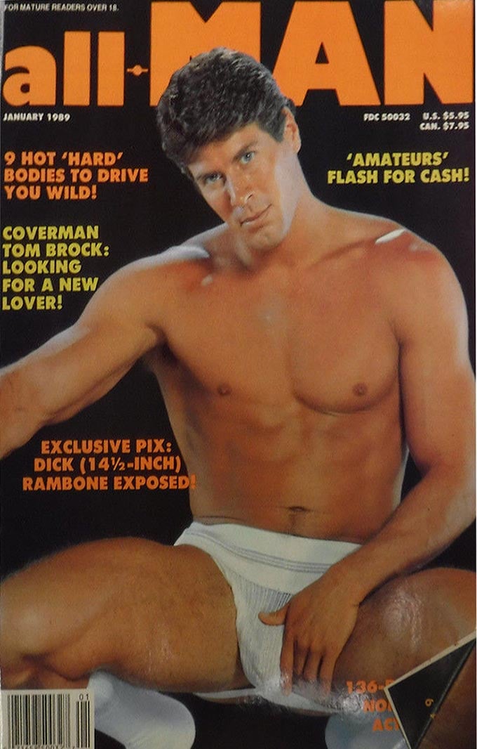 All Man January 1989 magazine back issue All Man magizine back copy 