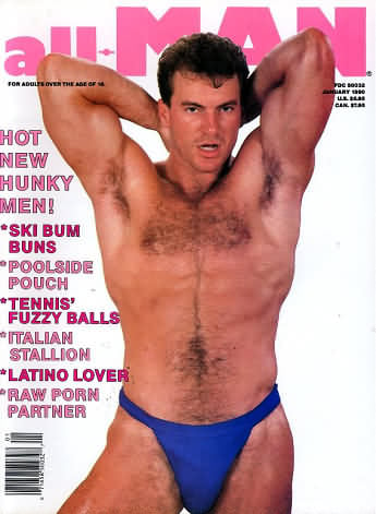 All Man January 1990 magazine back issue All Man magizine back copy 