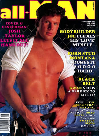 All Man September 1990 magazine back issue All Man magizine back copy 