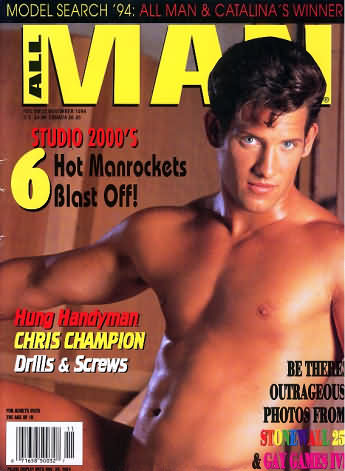All Man November 1994 magazine back issue All Man magizine back copy 