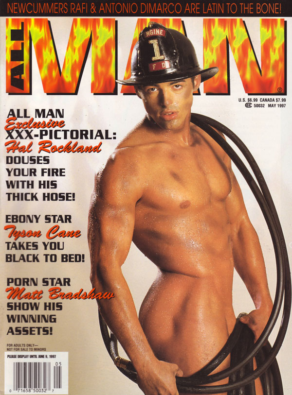 All Man May 1997, all man magazine back issues 1997 hot sexy nude men big dicks huge throbbing cocks anal sex orgies x, Coverguy & Centerfold Hal Rockland Photographed by Anneli Adolfsson